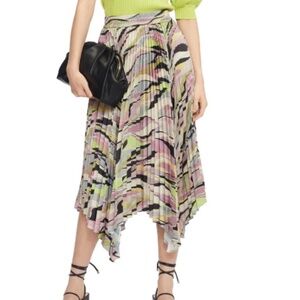 Ted Baker Asymmetrical Pleated Skirt